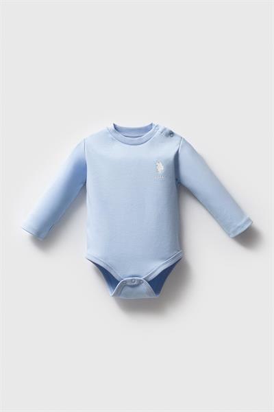 U.S. Polo Assn. Erkek Bebek 3Lü Body Set Mavi