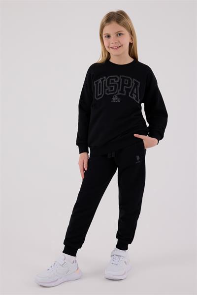 U.S. Polo Assn. Kız Çocuk Eşofman Takımı Siyah