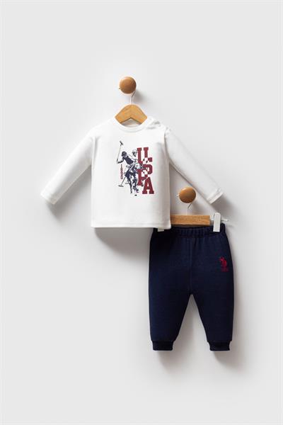 U.S. Polo Assn. Erkek Bebek 3lü Takım Bordo