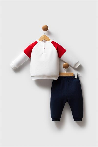 U.S. Polo Assn. Erkek Bebek 2li Takım Beyaz-Kırmızı