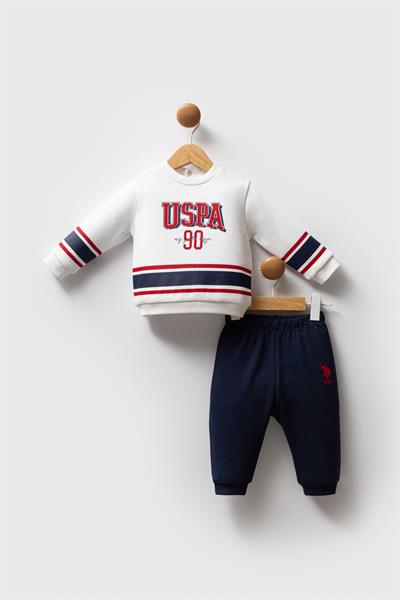 U.S. Polo Assn. Erkek Bebek 2li Takım Beyaz