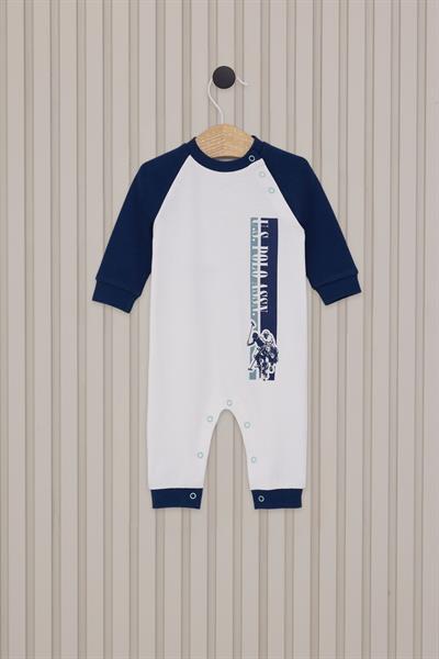 U.S. Polo Assn. Erkek Bebek Patiksiz Tulum Krem