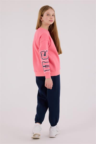 U.S. Polo Assn. Kız Çocuk Eşofman Takımı Neon Pembe