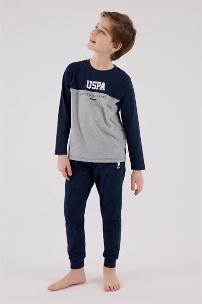 U.S. Polo Assn. Erkek Çocuk Uzun Kol Pijama Takım Lacivert