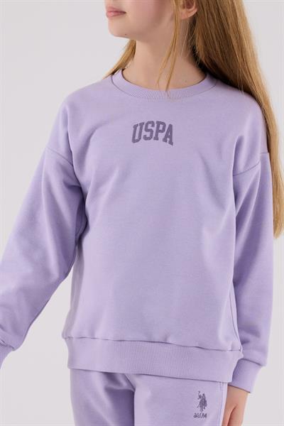 U.S. Polo Assn. Kız Çocuk Eşofman Takımı Açık Lila