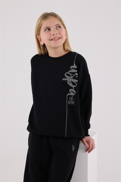 U.S. Polo Assn. Kız Çocuk Eşofman Takımı Siyah