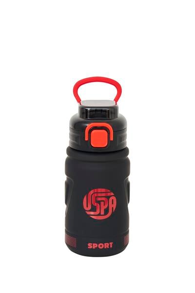 U.S. Polo Assn. 650 ml Matara Suluk Su Şişesi Kırmızı