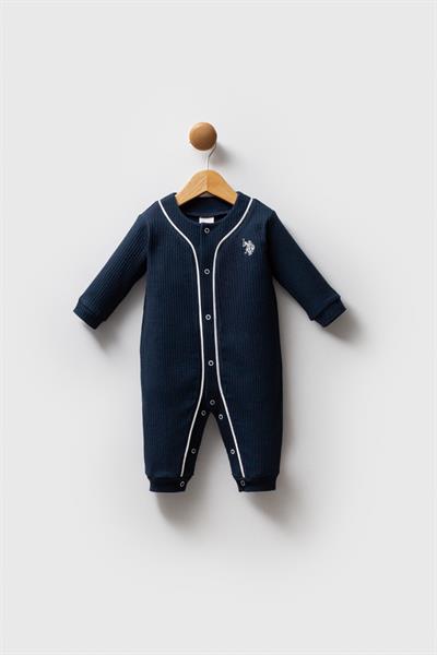 U.S. Polo Assn. Erkek Bebek Patiksiz Tulum Lacivert