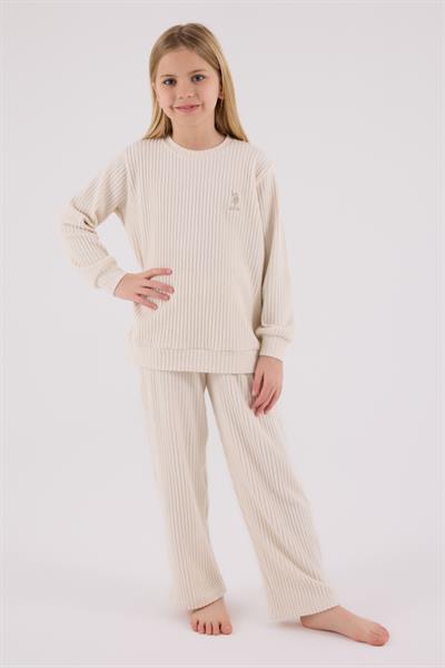 U.S. Polo Assn. Kız Çocuk Eşofman Takımı Bej