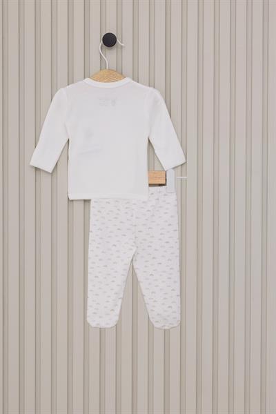 U.S. Polo Assn. Erkek Bebek 5Li Zıbın Seti Krem