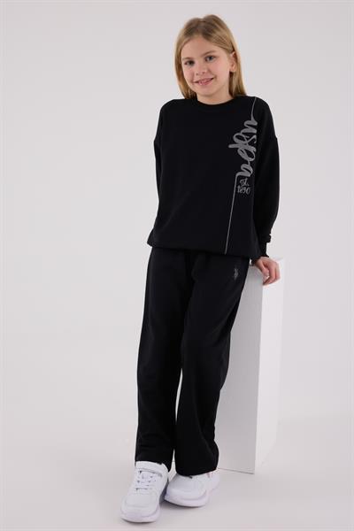 U.S. Polo Assn. Kız Çocuk Eşofman Takımı Siyah