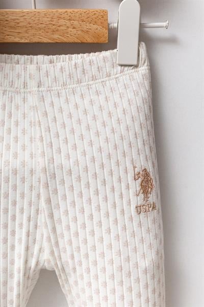 U.S. Polo Assn. Kız Bebek 2li Takım Bisküvi