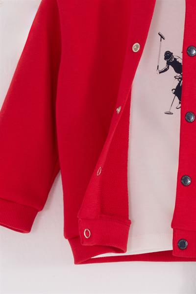 U.S. Polo Assn. Erkek Bebek 3lü Takım Kırmızı