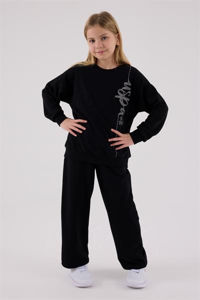 U.S. Polo Assn. Kız Çocuk Eşofman Takımı Siyah