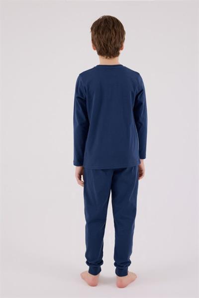 U.S. Polo Assn. Erkek Çocuk Uzun Kol Pijama Takım Koyu İndigo