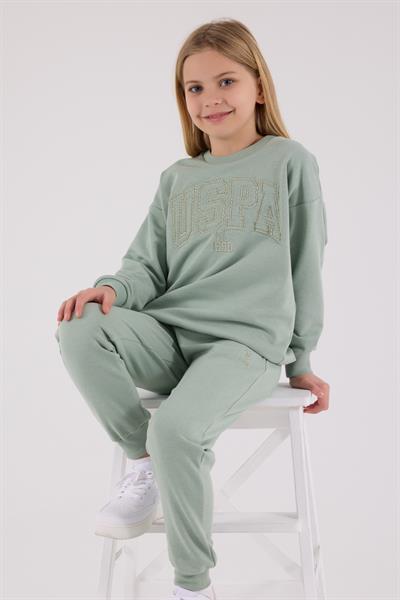 U.S. Polo Assn. Kız Çocuk Eşofman Takımı Yeşil