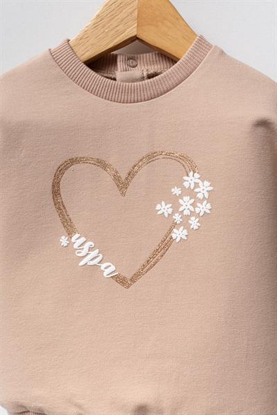 U.S. Polo Assn. Kız Bebek 2li Takım Bisküvi