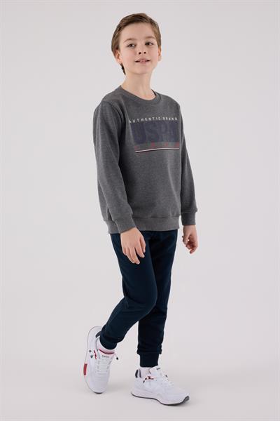 U.S. Polo Assn. Erkek Çocuk Eşofman Takımı Antrasit Melanj