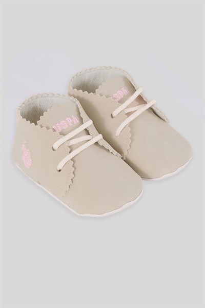U.S. Polo Assn. Kız Bebek Ayakkabı Krem