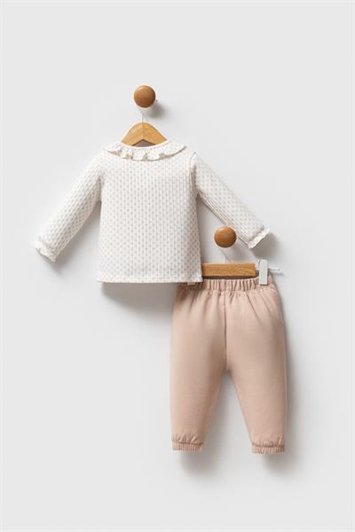 U.S. Polo Assn. Kız Bebek 2li Takım Beyaz