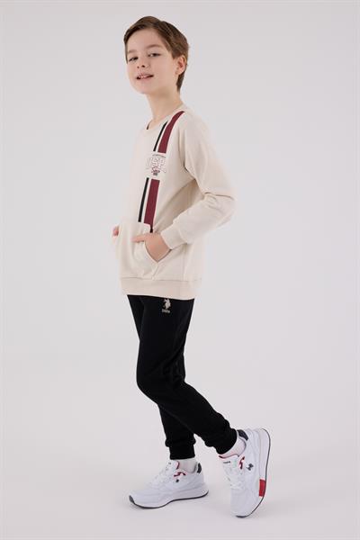 U.S. Polo Assn. Erkek Çocuk Eşofman Takımı Bej