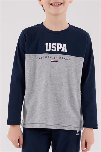 U.S. Polo Assn. Erkek Çocuk Uzun Kol Pijama Takım Lacivert
