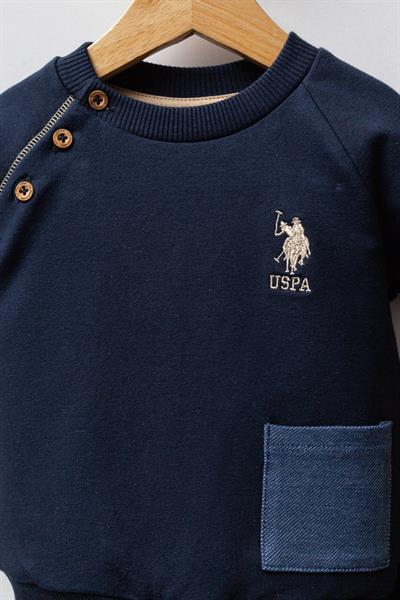U.S. Polo Assn. Erkek Bebek 2Li Takım Lacivert