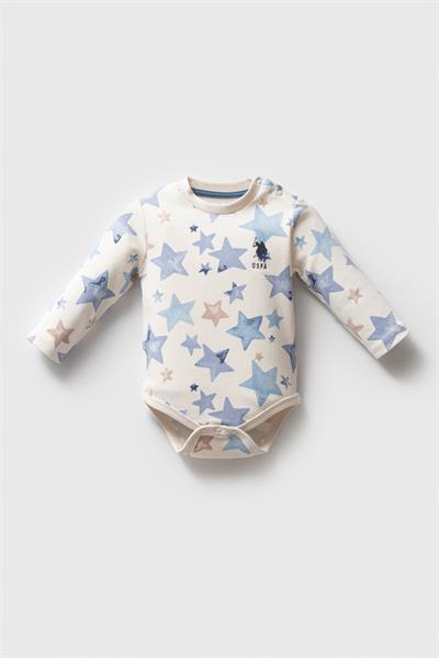 U.S. Polo Assn. Erkek Bebek 3Lü Body Set Mavi