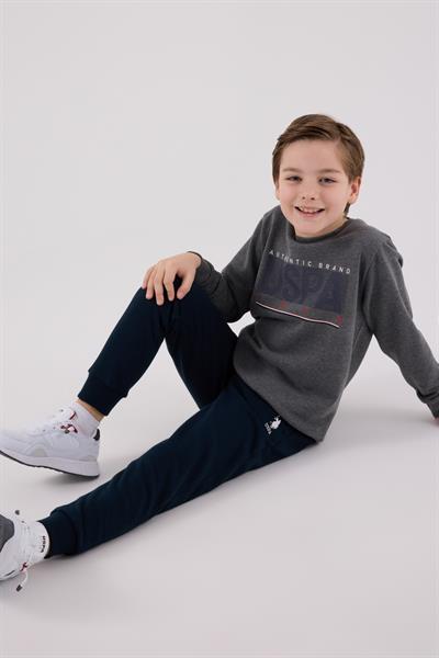 U.S. Polo Assn. Erkek Çocuk Eşofman Takımı Antrasit Melanj