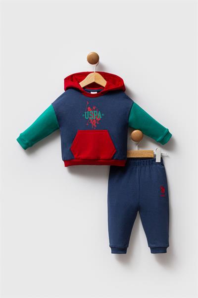 U.S. Polo Assn. Erkek Bebek 2li Takım K.İndigo - Yeşil