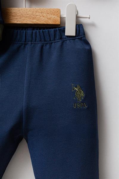 U.S. Polo Assn. Erkek Bebek 2li Takım K.İndigo - Hardal