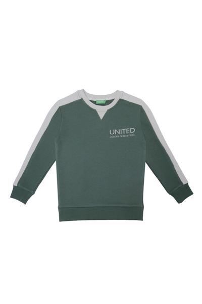 United Colors of Benetton BNT-B21606 Erkek Çocuk  Sweatshirt Haki