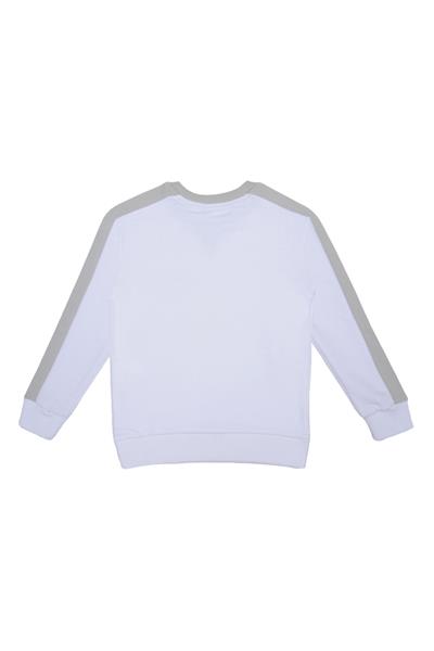 United Colors of Benetton BNT-B21606 Erkek Çocuk  Sweatshirt Beyaz