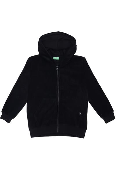 United Colors of Benetton BNT-B21878 Erkek Çocuk   Sweatshirt Polar Siyah