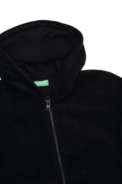 United Colors of Benetton BNT-B21878 Erkek Çocuk   Sweatshirt Polar Siyah