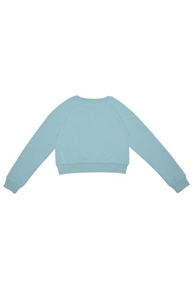 United Colors of Benetton BNT-G21543 Kız Çocuk  Sweatshirt Turkuaz