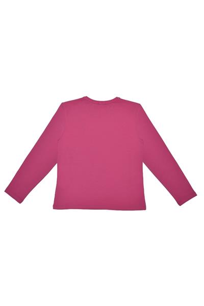 United Colors of Benetton BNT-G21576 Kız Çocuk  Uzun Kollu Tshirt Pembe