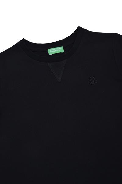 United Colors of Benetton BNT-G21576 Kız Çocuk  Uzun Kollu Tshirt Siyah