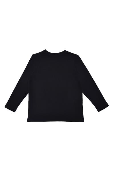 United Colors of Benetton BNT-G21576 Kız Çocuk  Uzun Kollu Tshirt Siyah