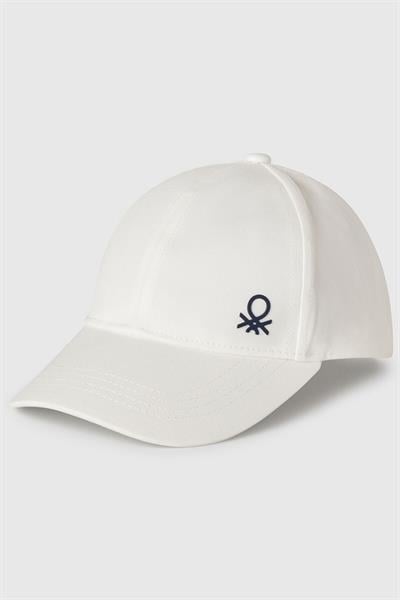 United Colors of Benetton Çocuk Cap Şapka Beyaz 6YCTGA012