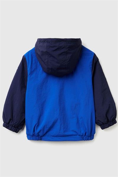 United Colors of Benetton Erkek Bebek 2IGGGN03X-25K Yağmurluk Mavi