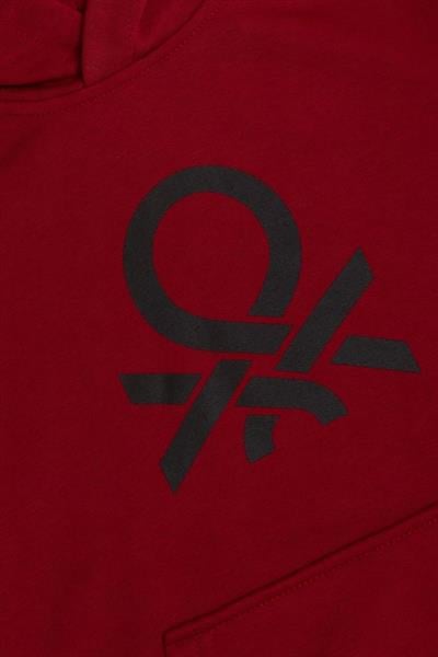 United Colors of Benetton Erkek Çocuk BNT-B23341 Sweatshirt Bordo