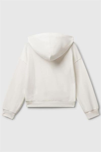 United Colors of Benetton Kız Çocuk 3J68C204W-25K Sweatshirt Beyaz