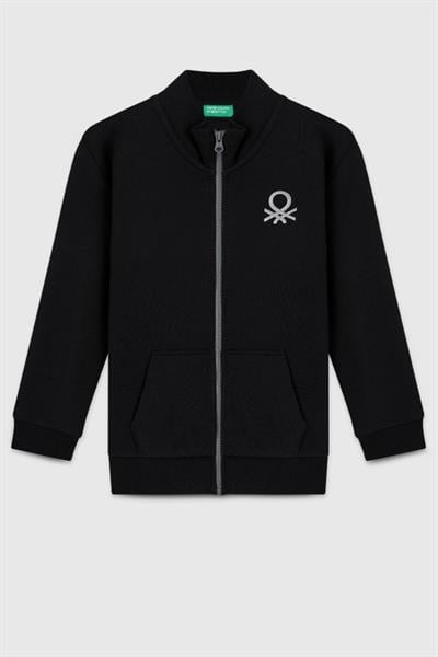 United Colors of Benetton Erkek Çocuk BNT-B23351 Sweatshirt Siyah