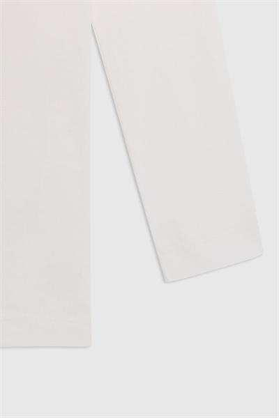 United Colors of Benetton Erkek Çocuk BNT-B23339 Uzun Kol Tshirt Ekru