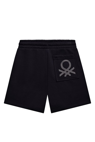 United Colors of Benetton Erkek Çocuk BNT- B23969 Şort Siyah