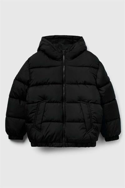 United Colors of Benetton Erkek Çocuk 2WU0CN06N-25K Mont Siyah
