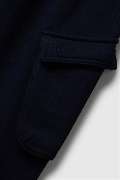 United Colors of Benetton Erkek Çocuk 3J68CF06I-25K Kargo Eşofman Altı Lacivert