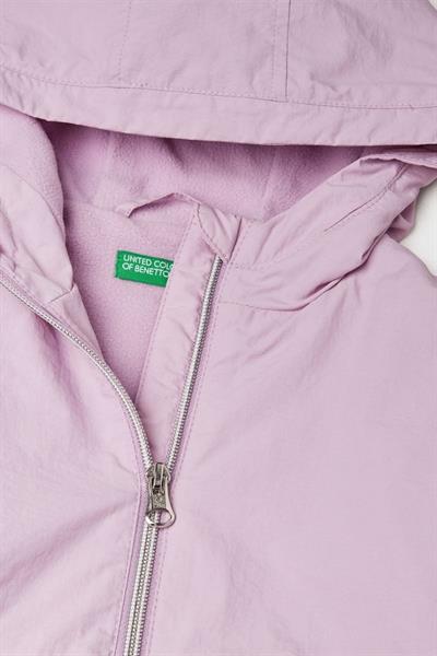 United Colors of Benetton Kız Bebek 2IGGGN03U-25KB Yağmurluk Lila