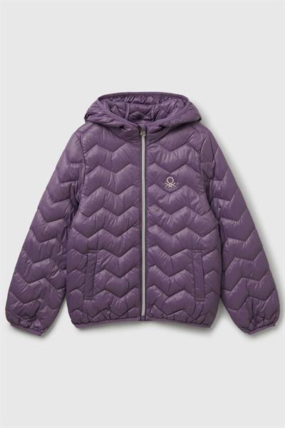United Colors of Benetton Kız Çocuk 21INCN04U-25K Mevsimlik  Mont Mor